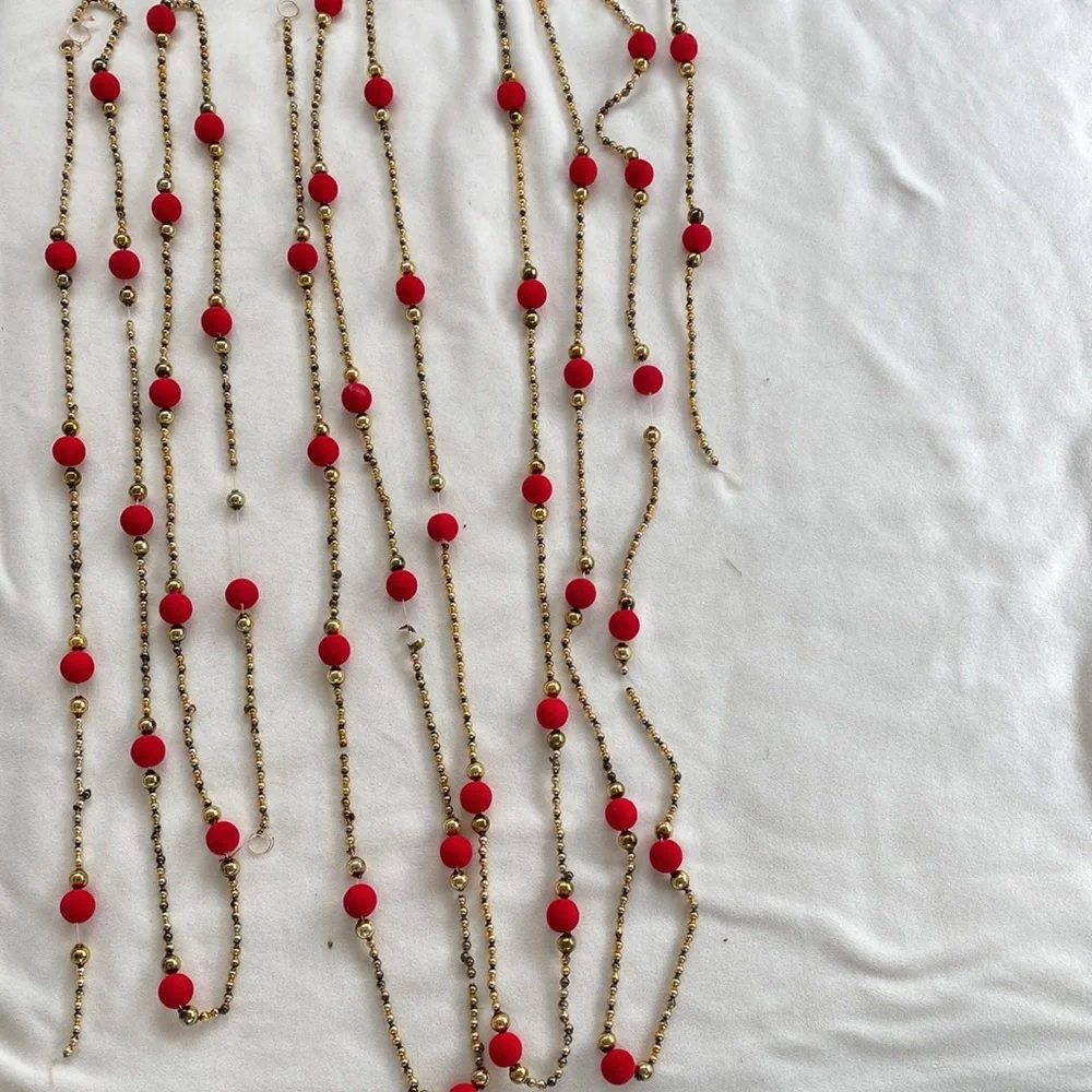 Vintage Glass String Beads Christmas/Holiday Vintage